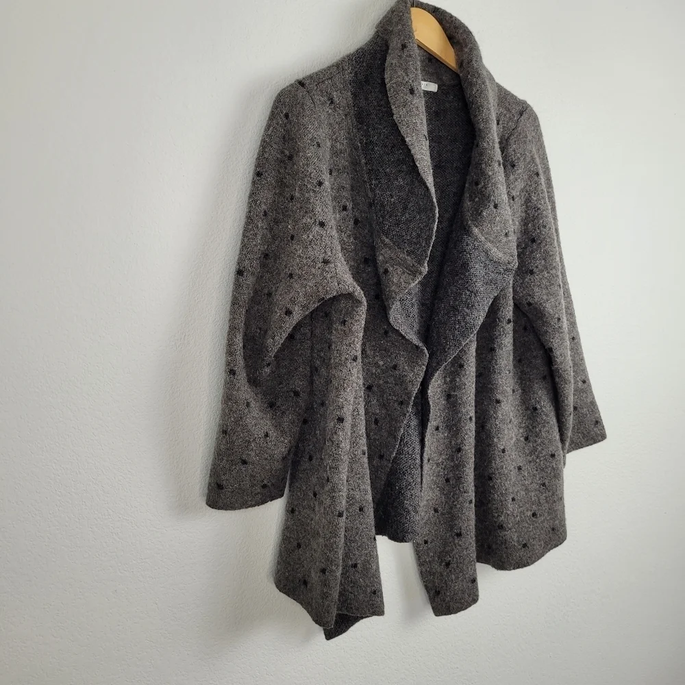 Max Studio wool poka dot cardigan sweater - Picture 9 of 10